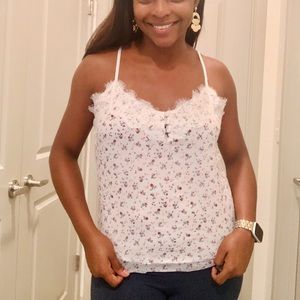 NWT Cami with Floral and Lace Details OBO